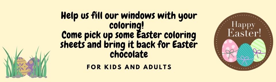 help us fill our windows with your coloring!